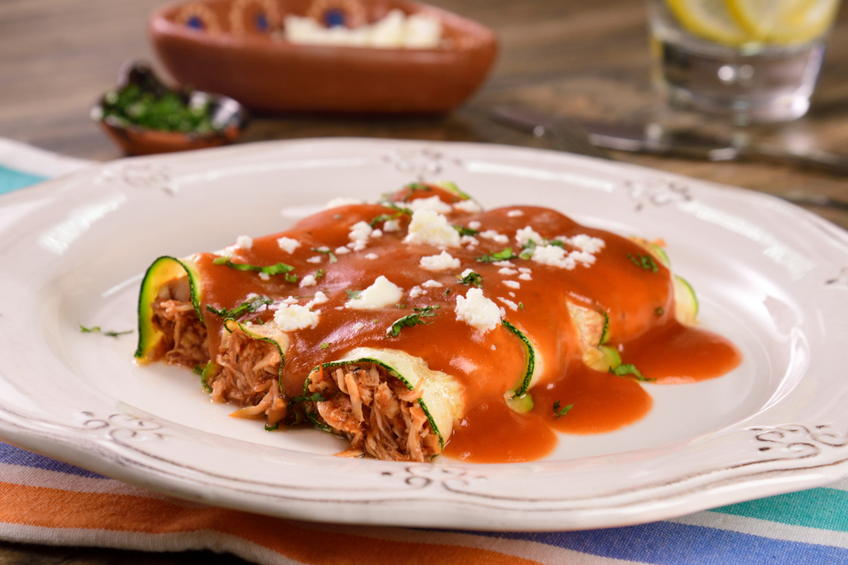 Enchiladas de Calabaza con Pollo Gmate